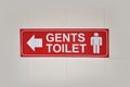 Gents toilet sign