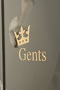 Gents toilette icon on door