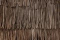 Genuine leather fringe texture. Boho style decorative element. A close-up of a bohemian accessory
