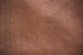 Genuine leather texture background. Dark brown, orange textures for decoration blank. Vintage skin natural suede with design line Royalty Free Stock Photo