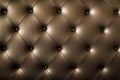Genuine leather upholstery background for a luxury decoration in Royalty Free Stock Photo