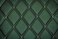 Genuine leather upholstery background for a decoration in green tones Royalty Free Stock Photo