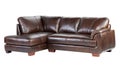 Genuine luxury leather sofa Royalty Free Stock Photo