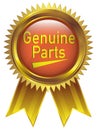 Genuine Parts Badge icon in gold