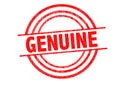 GENUINE Rubber Stamp Royalty Free Stock Photo