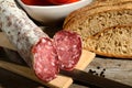 Genuine salami Royalty Free Stock Photo