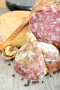 Genuine salami Royalty Free Stock Photo