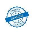 Genuine stamp illustration