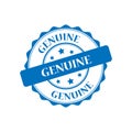 Genuine stamp illustration