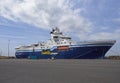 The Geo Caribbean, an Oil Exploration Seismic Vessel alongside in Amsterdam Marine Terminal.