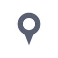 Geo location, Location, Map, Pin  Flat Color Icon. Vector icon banner Template Royalty Free Stock Photo