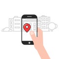 Geo location service mobile app