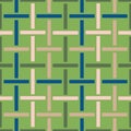 Crosshatch vector seamless pattern, wicker motif