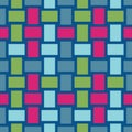 Crosshatch vector seamless pattern, wicker motif
