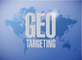 Geo targeting sign illustration design Royalty Free Stock Photo