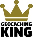 Geocaching king Royalty Free Stock Photo