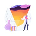 Geochemistry abstract concept vector illustration