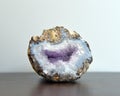Geode agate rock Royalty Free Stock Photo