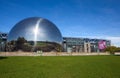 The Geode at City of Science and Industry in the Villette Park, Paris, Italy.