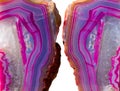 Geode Crystals (Pink & Blue) Royalty Free Stock Photo