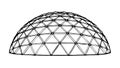 Geodesic Dome Structure Architectural, vector design Generative AI Royalty Free Stock Photo