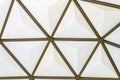 Geodesic dome roof structure Royalty Free Stock Photo