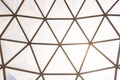 Geodesic dome roof structure Royalty Free Stock Photo