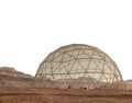 Geodesic dome structure on Mars