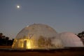 Geodesic dome in Asia. Royalty Free Stock Photo