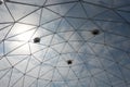 Geodesic plastic dome. Royalty Free Stock Photo