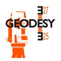 Geodesy symbol for business