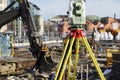 Geodesy total station and construction