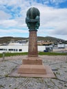 Geodetic point in Hammerfest Royalty Free Stock Photo