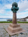 Geodetic point in Hammerfest Royalty Free Stock Photo