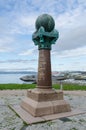 Geodetic point in Hammerfest Royalty Free Stock Photo