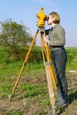 Geodetic survey Royalty Free Stock Photo