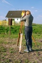 Geodetic survey Royalty Free Stock Photo