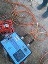 Geoelectric method equipment Royalty Free Stock Photo