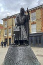 Geoffrey Chaucer Statue, Canterbury, Kent Royalty Free Stock Photo