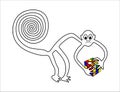 Geoglyph of the Monkey with puzzle