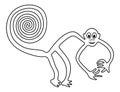 Geoglyph of the smiling monkey