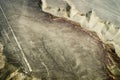 Geoglyphs and lines in the Nazca desert. Peru