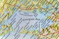 Geographic Georgian Bay in Canada