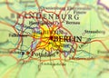 Geographic map of European country Germany with Berlin city