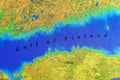 Geographic map of European Gulf of Finland