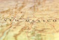 Geographic map of US state New Mexico with important cities Royalty Free Stock Photo