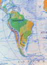 Geographic of South America map relief