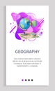 Geography Globe Info about Earth Planet Subject Royalty Free Stock Photo
