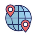 Geography Isolated Vector icon which can easily modify or edit Royalty Free Stock Photo