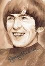 Geogre Harrison was an singer, musician and member of the band The Beatles Royalty Free Stock Photo